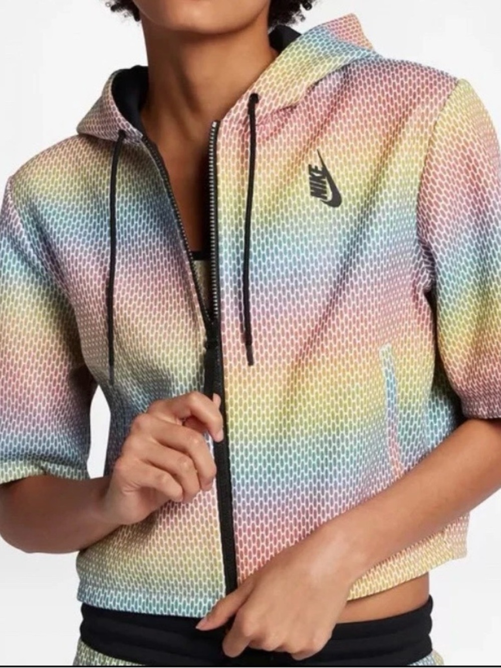 Nike NikeLab Essentials Aurora Full Zip Reflective Hoodie